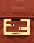 Nappa Matisse FF Embossed Wallet On Chain Baguette Sienna