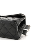 Grained Calfskin Quilted 2.55 Reissue Flap Belt Bag Clutch Black