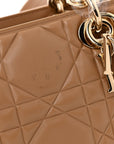 Calfskin Cannage Small The Lady 95.22 Beige