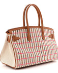 Toile Swift Broderie Shoulder Birkin Light 39 Gold Fauve Rose Pop Black