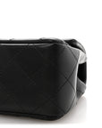 Lambskin Quilted Mini Rectangular Flap Black