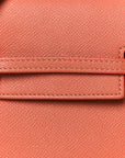 Grained Calfskin Nano Belt Bag Terracotta