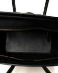 Baby Grained Calfskin Nubuck Micro Tri-Color Luggage Teal