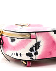 City Calfskin Tie Dye Print Mini Odette Backpack White Pink Black