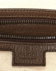 GG Supreme Monogram Web Small Ophidia Half Moon Hobo Brown