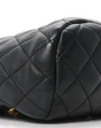 Calfskin Quilted Mini Urban Spirit Backpack Black