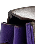 Epsom Bi-Color Horseshoe Birkin 35 Etain Crocus