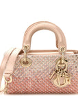 Satin Crystal Sequins Embroidered Micro Lady D-Joy Pink