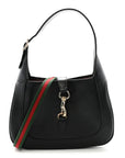 Calfskin Small Jackie Shoulder Bag Black