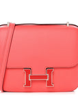 Epsom Enamel Constance 18 Rose Texas Rouge De Coeur