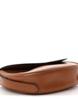 Soft Calfskin Traingle Arque Flap Shoulder Bag Cognac