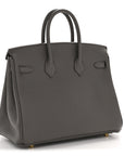 Togo Birkin 25 Gris Meyer