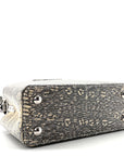 Lizard Mini Capucines Argento