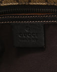 GG Supreme Monogram Small Joy Tote Dark Brown