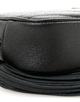 Grain De Poudre Matelasse Monochrome Monogram Mini Lou Camera Bag Black