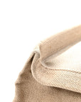Linen Calfskin Rive Gauche Tote Optic White