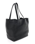Soft Grained Calfskin Small Belt Cabas Phantom Black