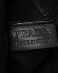 Shearling Nappa Triangle Quilted Patchwork System Tote Black