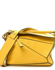 Calfskin Small Puzzle Bag Yellow