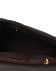 Lambskin Quilted Medium CHNL 19 Flap Dark Brown