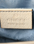Grained Calfskin Bee Star Small Padlock Shoulder Bag White