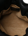 x Albers Nappa Calfskin Medium Flamenco Clutch Black Burgundy