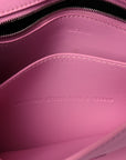 Semi Shiny Smooth Calfskin Small Downtown Shoulder Bag Candy Pink