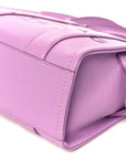 Grained Calfskin Small The Tote Bag Regal Orchid