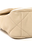Lambskin Quilted Medium CHNL 19 Flap Light Beige
