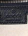 GG Supreme Monogram Textured Dollar Calfskin Web Small Ophidia Day Backpack Beige Blue Black