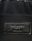 Linen Canvas Rive Gauche Zipped Pouch Black