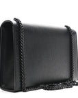 Grain De Poudre Medium Classic Monogram Monochrome Kate Satchel Black