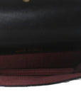 Calfskin Quilted Perfect Fit Coin Purse With Chain Black