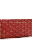 Goyardine Varenne Long Wallet Red