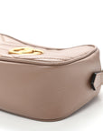 Calfskin Matelasse Small GG Marmont Chain Shoulder Bag Porcelain Rose