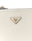 Saffiano Cuir Small Matinee Tote Bianco Black