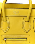 Drummed Calfskin Nano Luggage Citron