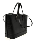 Textured Dollar Calfskin Small Ophidia Shoulder Tote Bag Black