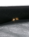 Agneau Giant 12 Rose Gold Hardware Envelope Clutch Anthracite
