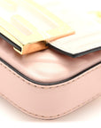 Nappa Matisse FF Embossed Nano Maxi Buckle Baguette Charm Rosa Quarzo