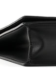 Calfskin DG Logo Flap Crossbody Bag Black
