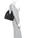 Caviar Quilted Small CHNL 25 Handbag Black