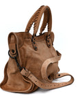 Waxed Suede Calfskin Classic Hardware Medium Le City Camel