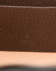 GG Supreme Monogram Textured Dollar Calfskin Web Ophidia Slip Handle Belt Bag 90 36 Beige Ebony New Acero
