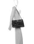 Saffiano Medium Galleria Double Zip Tote Black