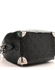 Calfskin Monogram Saga Speedy Trunk 20 Black