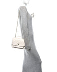 Caviar Quilted Medium Business Affinity Flap White