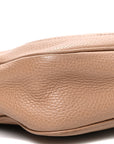 Pebbled Calfskin Small Soho Disco Bag Rose Beige