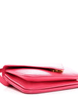 Calfskin Mount Envelope Bag Pink