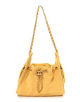 Suede Quilted Mini CHNL 25 Handbag Yellow